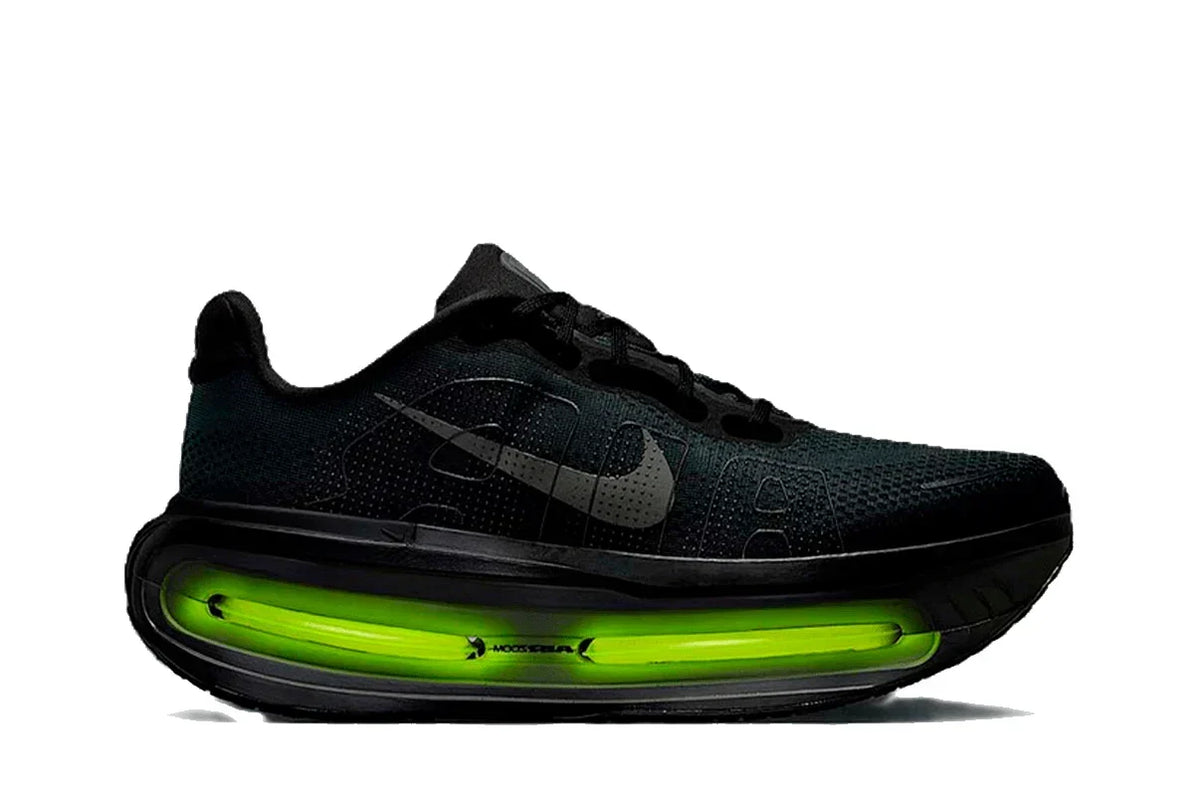 Nike Vomero Premium Black Volt sneakers featuring a black colourway with vibrant Volt accents and a modern running-inspired silhouette.