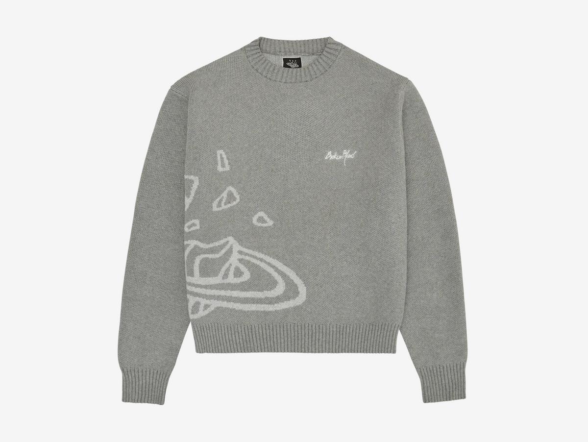 Broken Planet Knit Sweater Heather Grey