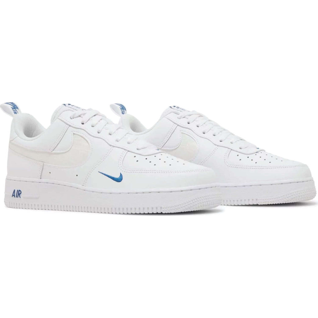 Air Force 1 ’07 LV8 ‘Reflective Swoosh – White Dark Marina Blue’