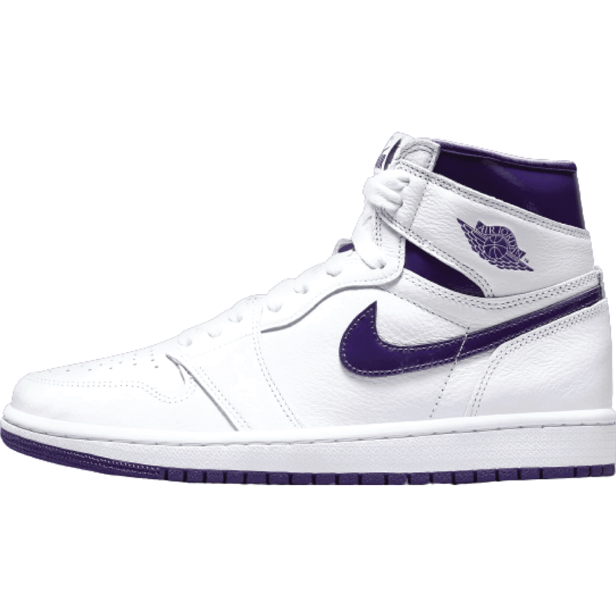 Air Jordan 1 Retro High OG White & Court Purple