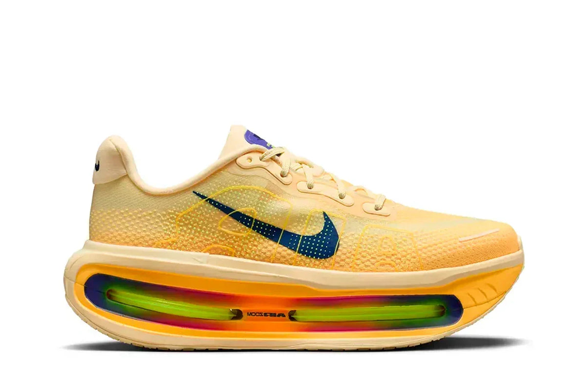 Nike Vomero Premium Alabaster Yellow sneakers featuring a warm yellow-inspired colourway and a contemporary running-inspired silhouette.