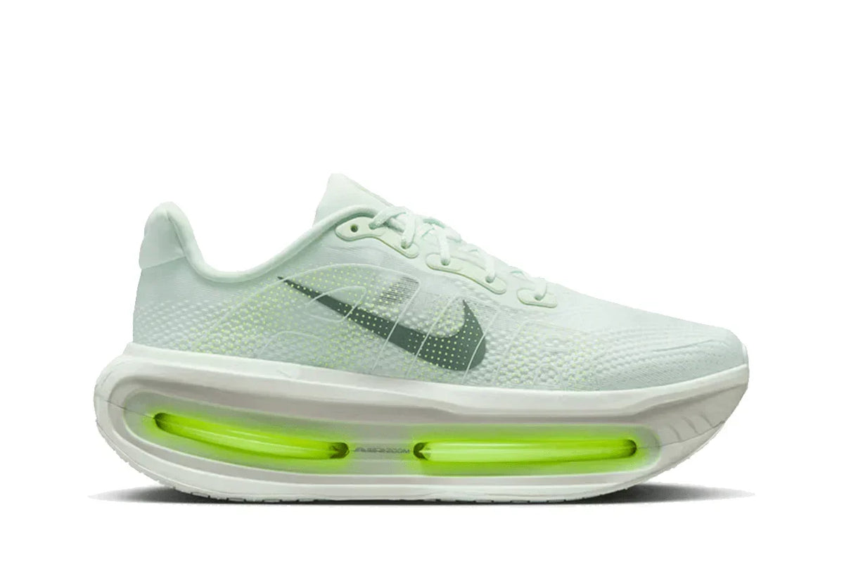 Nike Vomero Premium Barely Volt Green sneakers featuring a green-inspired colourway and a contemporary running-inspired silhouette.