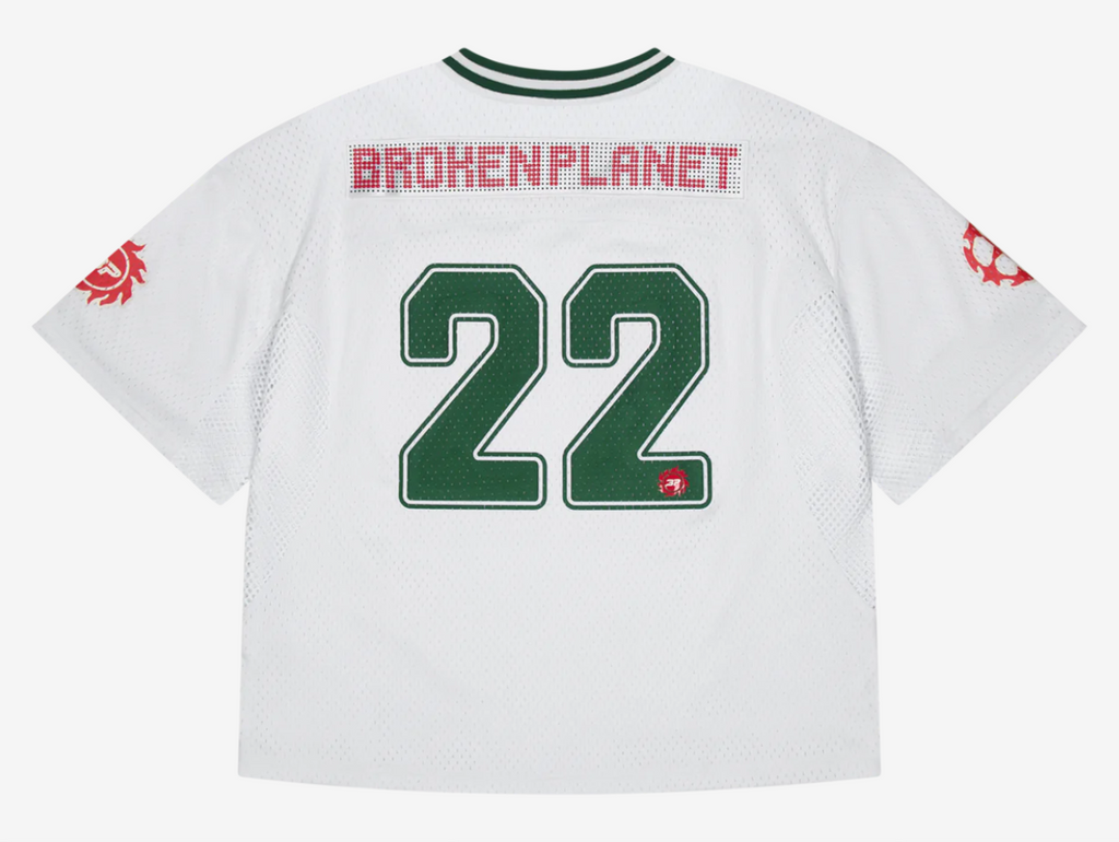 Broken Planet Mesh Jersey White Green