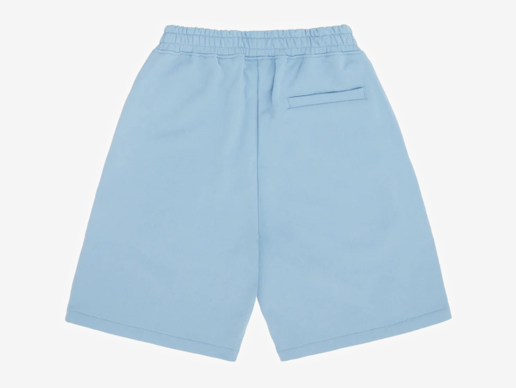 Corteiz Island Puff Print Sweatshort Baby Blue