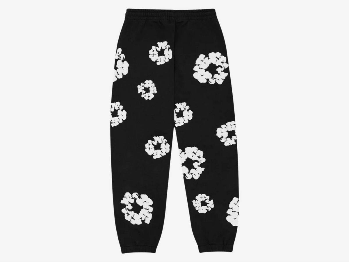Denim Tears Cotton Wreath Sweatpants Black