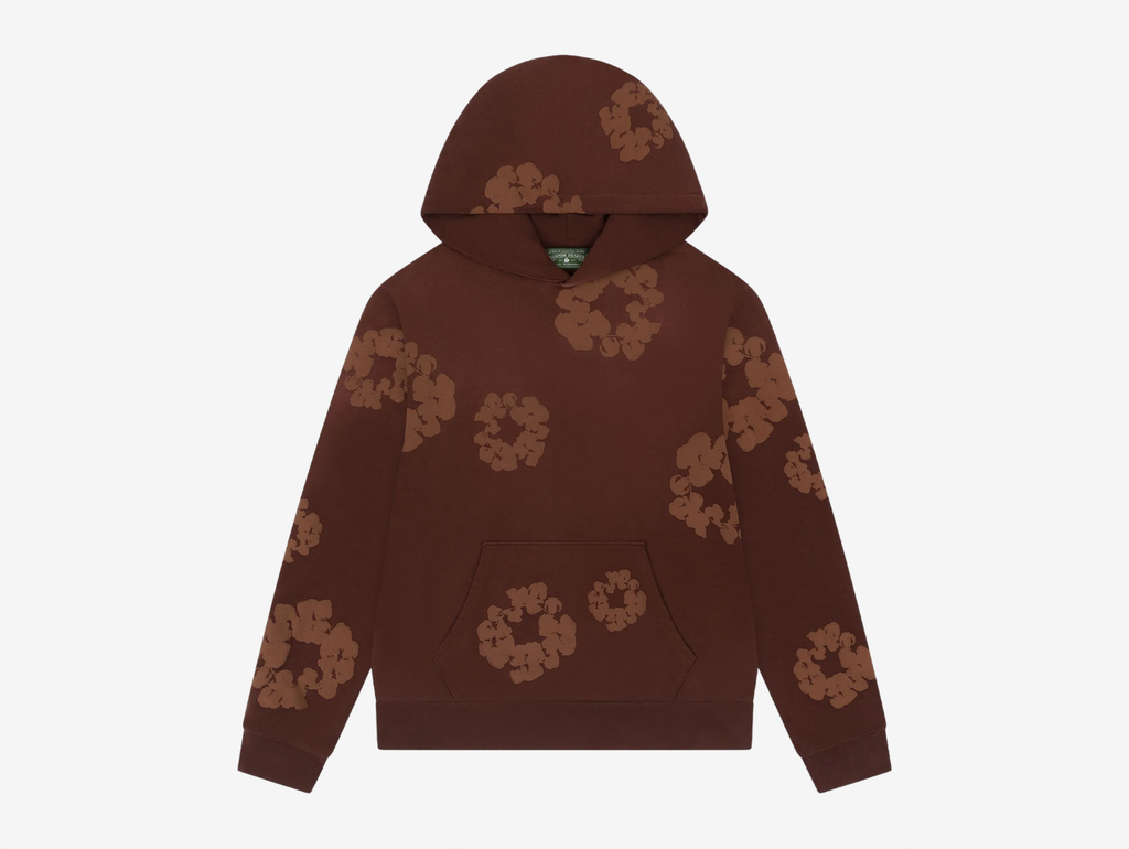 Denim Tears Cotton Wreath Hoodie Monochrome Brown