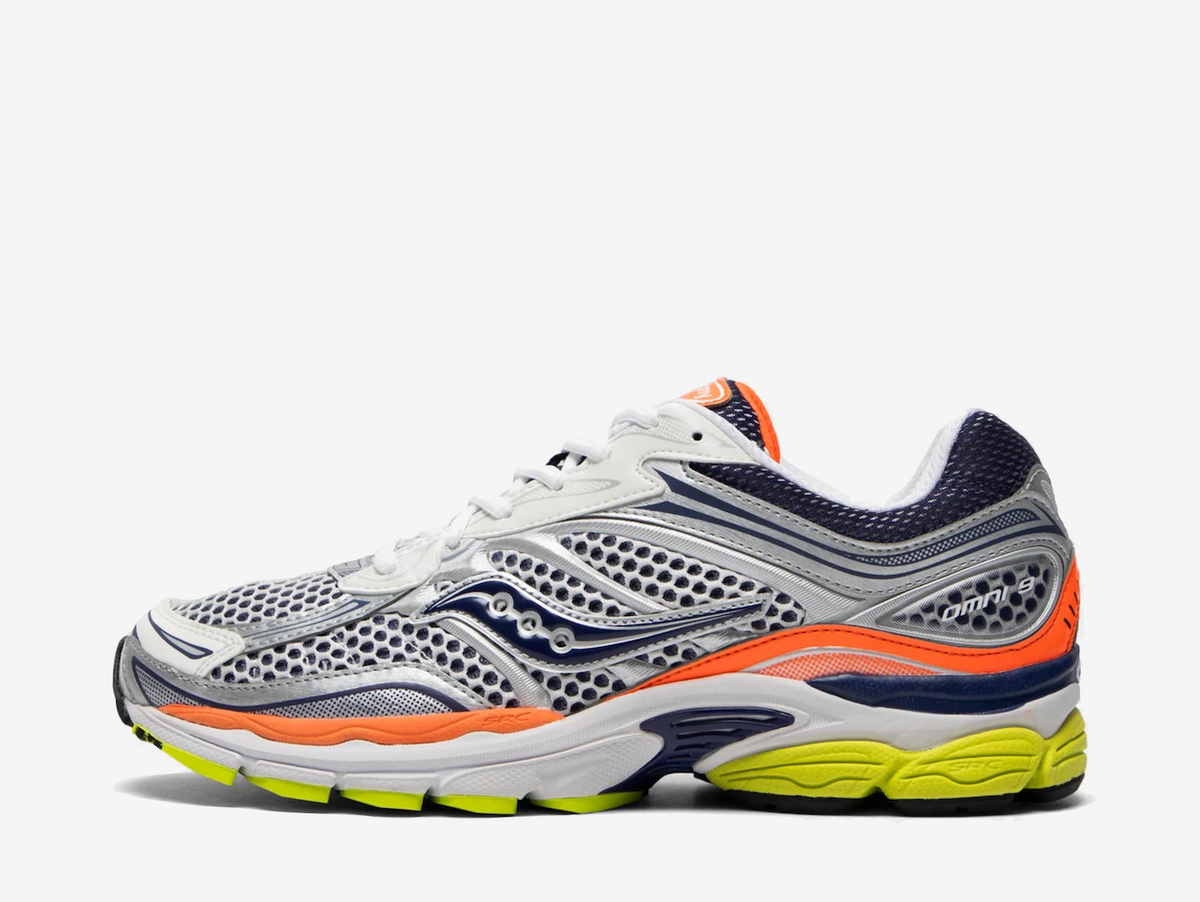Saucony ProGrid Omni 9 Silver Navy Orange